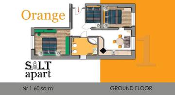 Фото номера Апартаменты с 3 спальнями Апартаменты Apartamenty SaltApart г. Величка 18